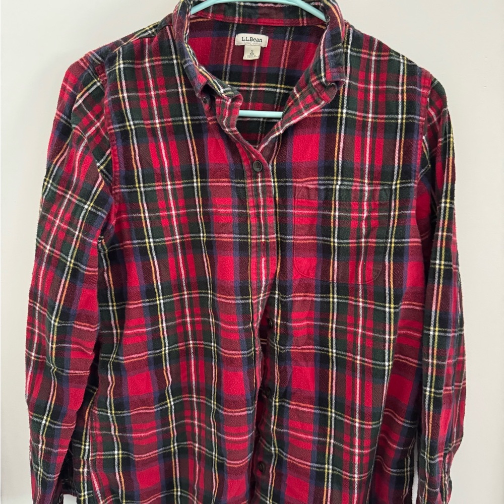 L.L. Bean Women’s Scotch Plaid Flannel Shirt